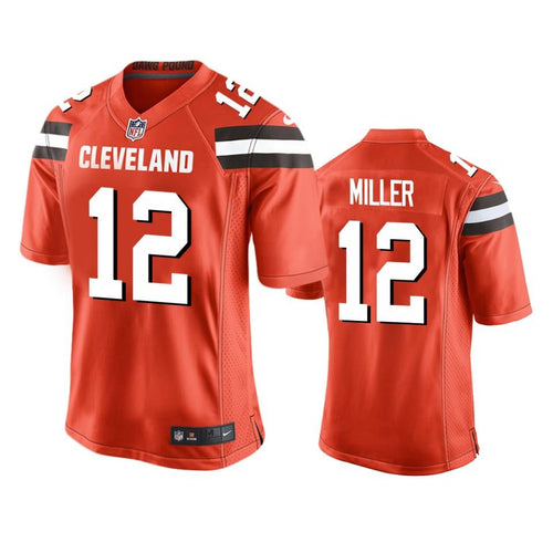 Cleveland Browns Braxton Miller Game Orange Men’s Jersey