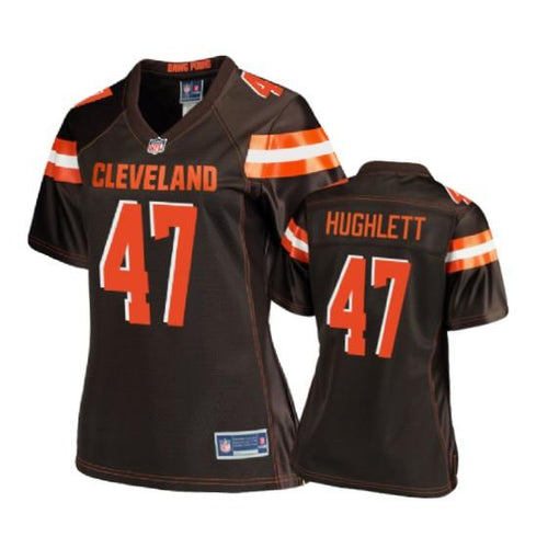 Cleveland Browns Charley Hughlett Brown Women’s Jersey