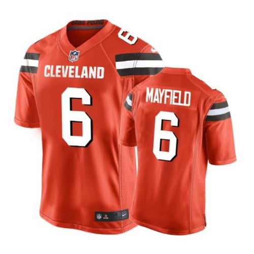 Cleveland Browns Baker Mayfield Game Orange Men’s Jersey