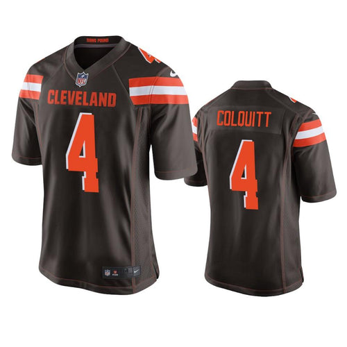 Cleveland Browns Britton Colquitt Game Brown Men’s Jersey