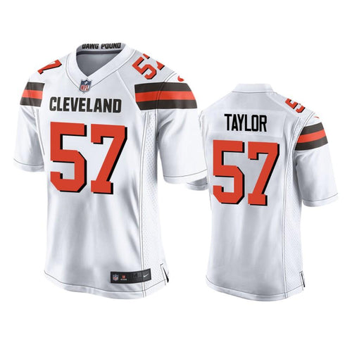 Cleveland Browns Adarius Taylor Game White Men’s Jersey