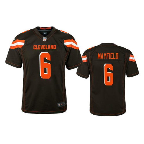 Cleveland Browns Baker Mayfield Game Brown Youth Jersey