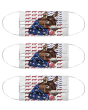 Load image into Gallery viewer, A cute donkey with flag mask HK12