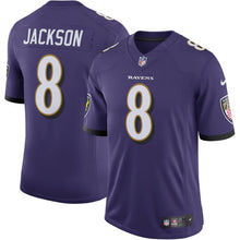 Load image into Gallery viewer, Men's Baltimore Ravens Lamar Jackson Nike Black Speed Machine Limited Jersey