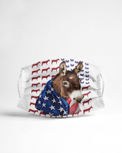 Load image into Gallery viewer, A cute donkey with flag mask HK12