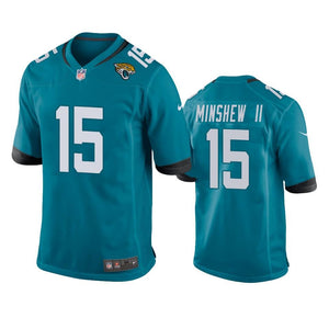 Jacksonville Jaguars Gardner Minshew Game Teal Men’s Jersey