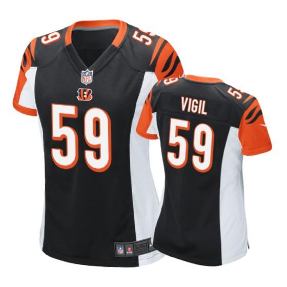 Cincinnati Bengals Nick Vigil Black Women’s Jersey