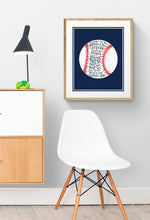 Load image into Gallery viewer, The Sandlot Quote Print in Navy Blue with Hand Lettering