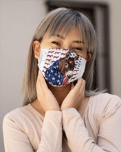 Load image into Gallery viewer, A cute donkey with flag mask HK12