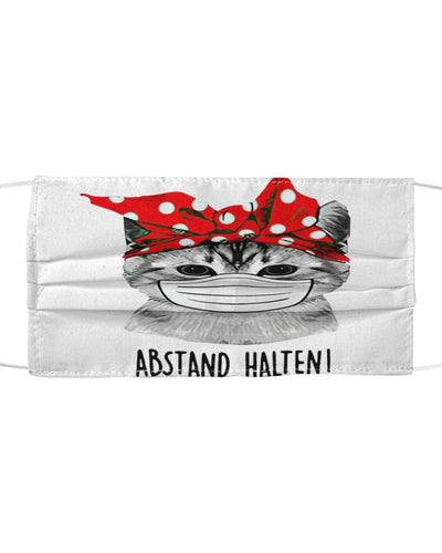 Abstand Halten Cat Face Mask