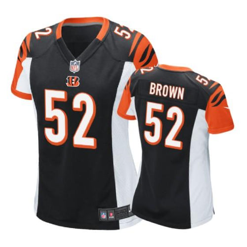 Cincinnati Bengals Preston Brown Black Women’s Jersey