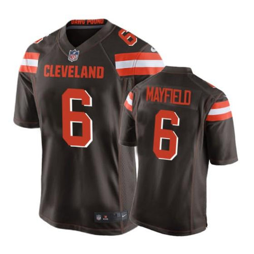 Cleveland Browns Baker Mayfield Game Brown Men’s Jersey